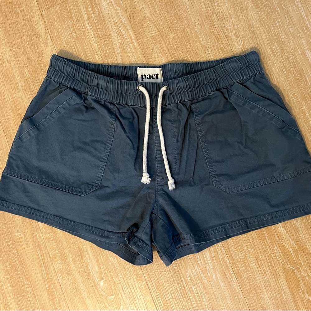 Pact Woven Twill Drawstring Short